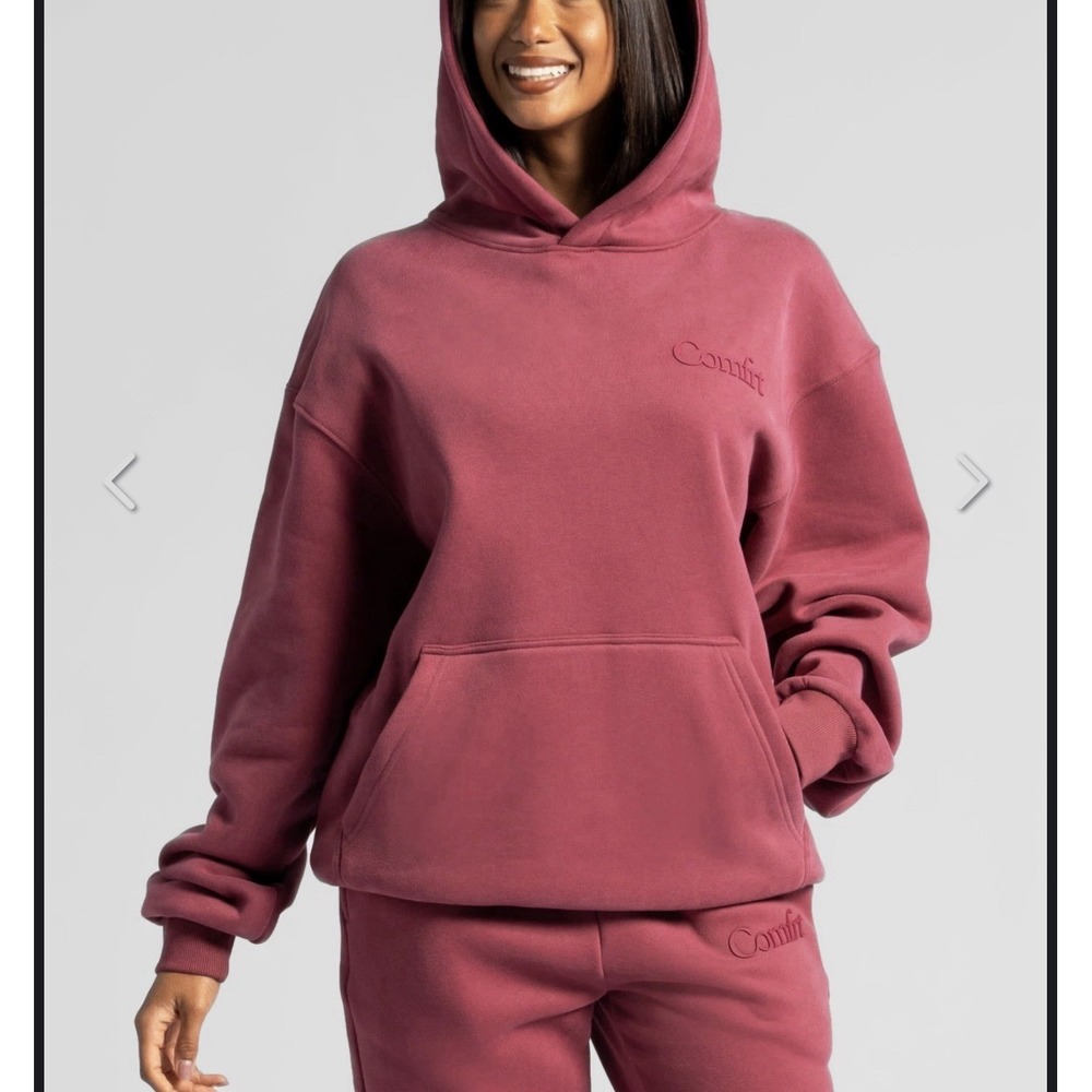 Comfrt Minimalist Hoodie Oversized Orchid Pink Mauve Size Large